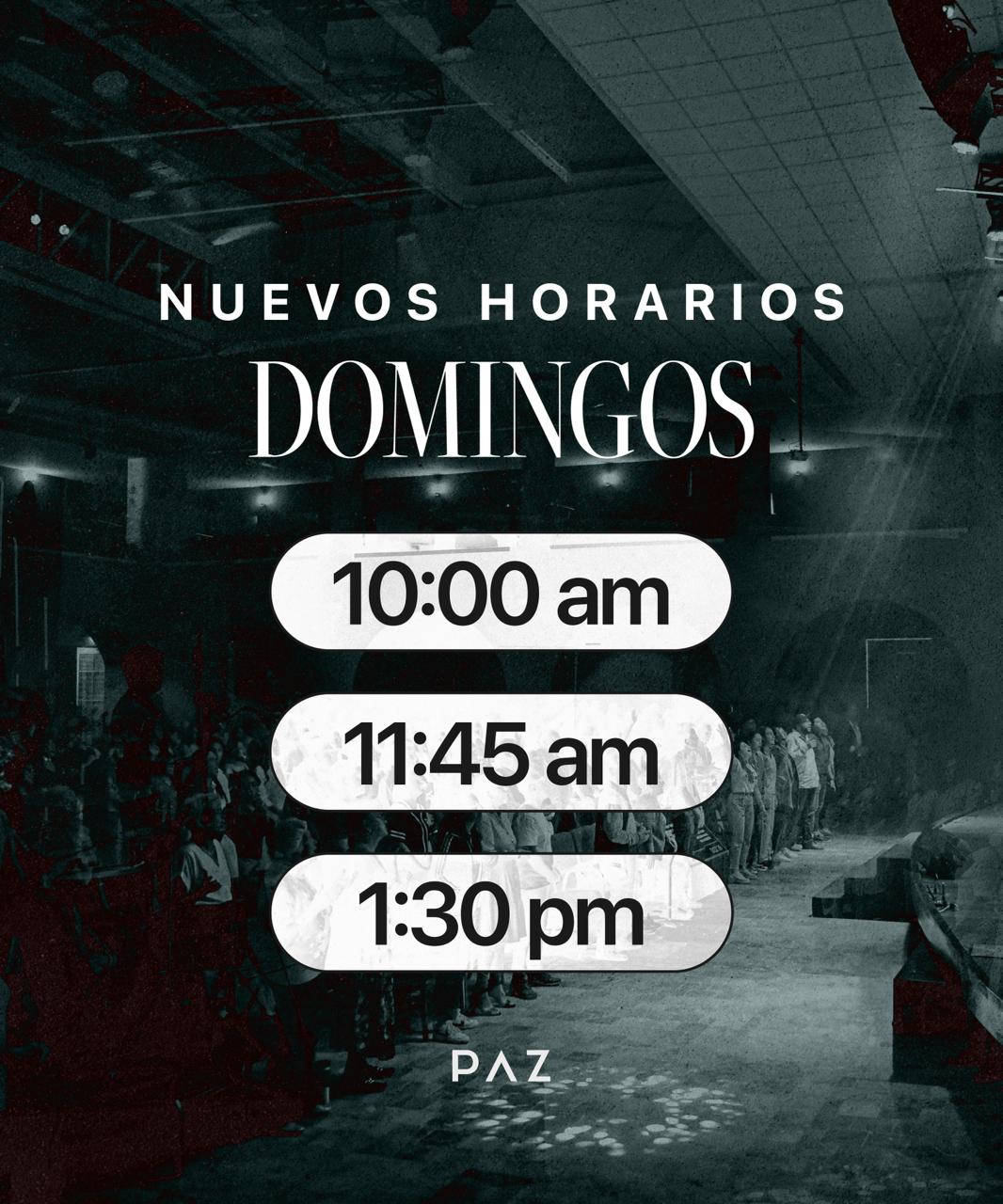 Horarios Iglesia Paz
